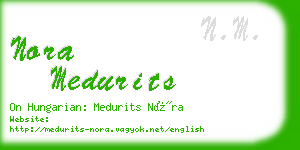 nora medurits business card